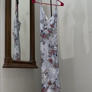 Lovestitch Silver Pink High Low Slip Dress Sleeveless